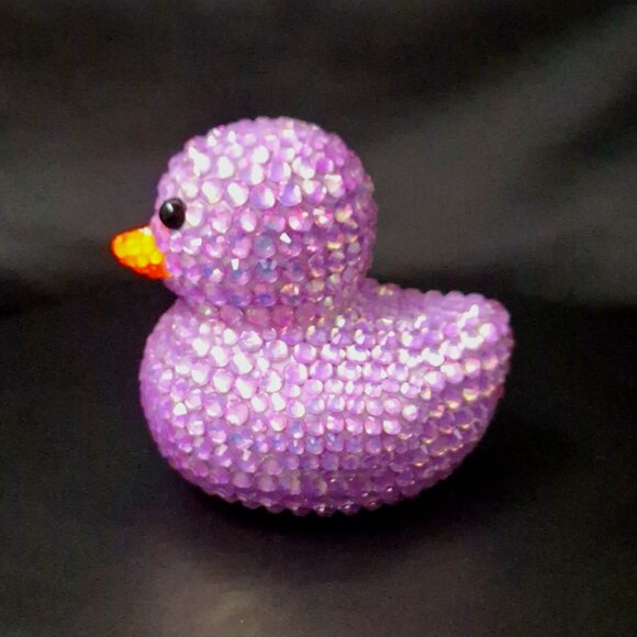 Lavender Rubber Duck, Bling Duck, Jeep Ducks, Spring Gift, Easter Gift - Picture 5 of 10